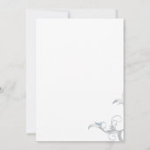 Einladungen zum Hochzeitsfeiern mit tropischer Plu (Rückseite)