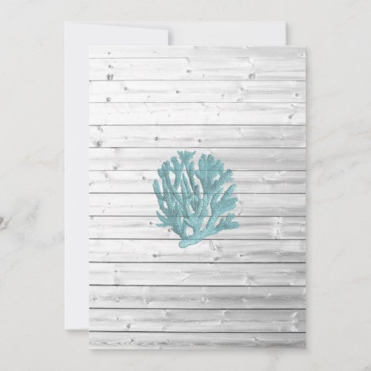 Einladungen zum Hochzeitsfeiern mit weißem Wald (Rückseite)