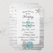 Einladungen zum Hochzeitsfeiern mit weißem Wald (Vorne/Hinten)