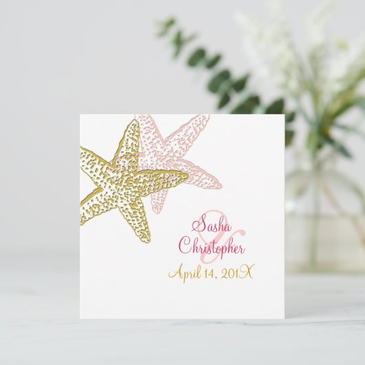 Einladungen zum Hochzeitsfeiern/Pflaster (Stehend Vorderseite)