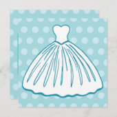 Einladungen zum Hochzeitskleid (Vorne/Hinten)