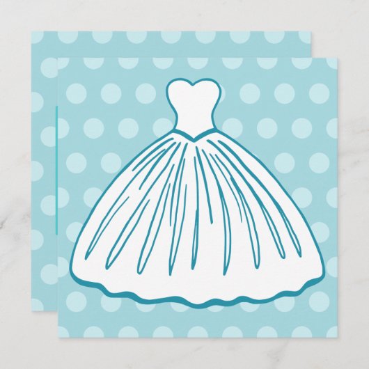 Einladungen zum Hochzeitskleid (Vorne/Hinten)