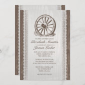 Einladungen zum Hochzeitsrader (Vorne/Hinten)