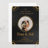 Einladungen zum Hochzeitsszenario Herzeffekt Liebe (Vorne/Hinten)