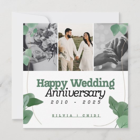 Einladungen zum Hochzeitstag (Vorderseite)