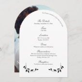 Einladungen zum Hochzeitstag Foto (Vorne/Hinten)