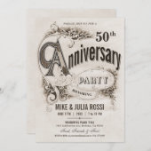 Einladungen zum Hochzeitstag im höchsten Jahrgang (Vorne/Hinten)