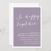 Einladungen zum Hochzeitstag von Lavender (Vorne/Hinten)