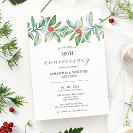 Einladungen zum Hochzeitstag Weihnachtsgrün
