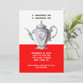 Einladungen zum Holiday Tea (Stehend Vorderseite)