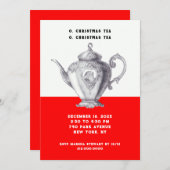 Einladungen zum Holiday Tea (Vorne/Hinten)