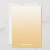 Einladungen zum Jubiläum von Gold & White Balloons (Rückseite)