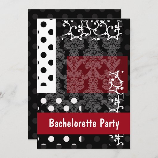 Einladungen zum Junggeselinnen-Abschied (Vorne/Hinten)