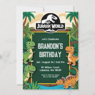Einladungen zum Jurassic World Geburtstag