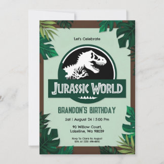 Einladungen zum Jurassic World Geburtstag