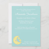 Einladungen zum Kawaii Moon und Stars Baby Shower (Rückseite)