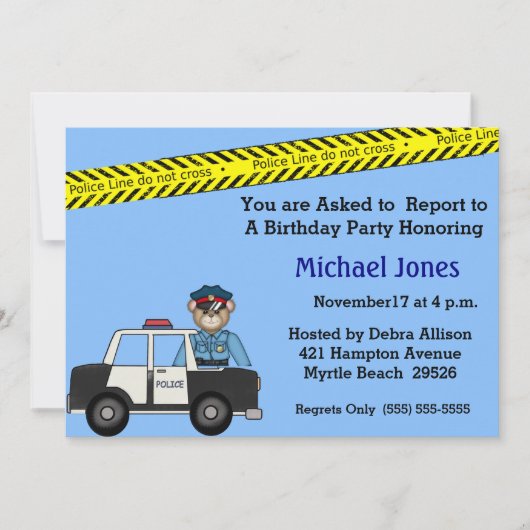 Einladungen zum Kindergeburtstag (Vorderseite)