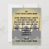 Einladungen zum Krieg, damit wir RSVP-Karten nicht (Rückseite)