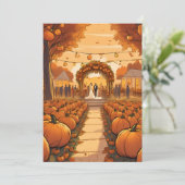 Einladungen zum Kürbisfall (Stehend Vorderseite)