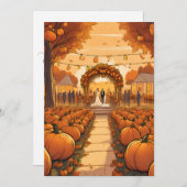 Einladungen zum Kürbisfall (Vorne/Hinten)