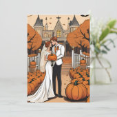 Einladungen zum Kürbisfall (Stehend Vorderseite)