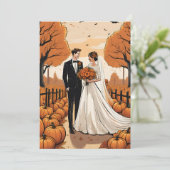 Einladungen zum Kürbisfall (Stehend Vorderseite)