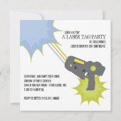 Einladungen zum Laser Tag Geburtstag (Rückseite)