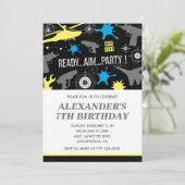 Einladungen zum Lasertag, Krieg (Stehend Vorderseite)