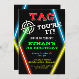 Einladungen zum Lasertag, Laser Tag Geburtstag