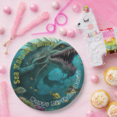 Einladungen zum Meeresmonster Fantacy Pappteller (Party)