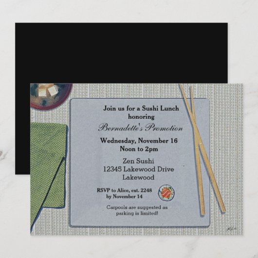 Einladungen zum Mittagessen (Vorne/Hinten)