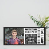 Einladungen zum Movie Ticket, Schwarz und Weiß zum (Stehend Vorderseite)