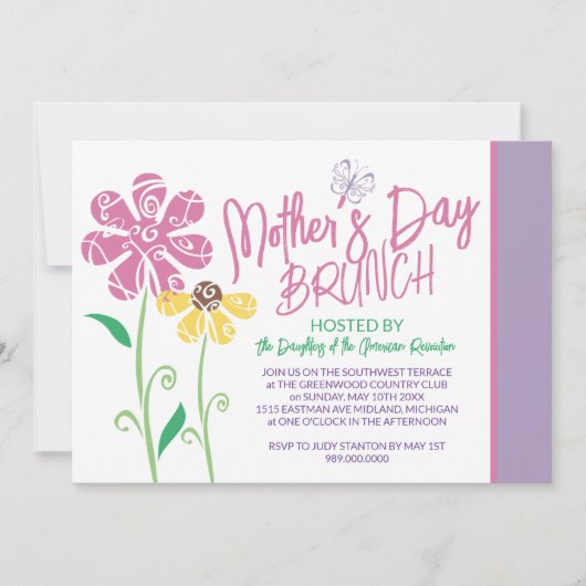 Einladungen zum Muttertag (Vorderseite)