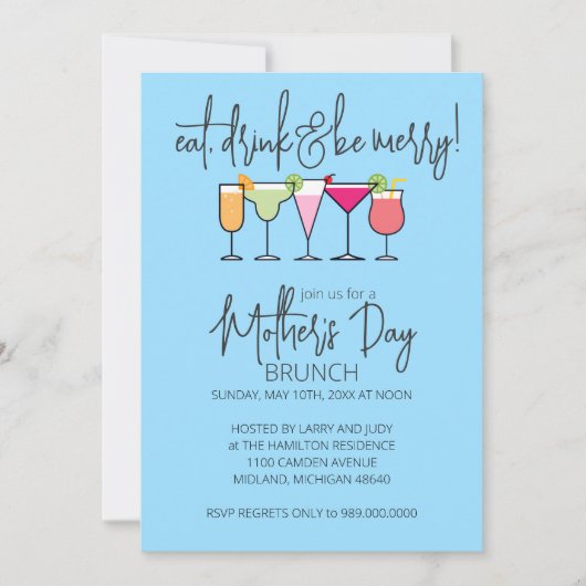 Einladungen zum Muttertag (Vorderseite)