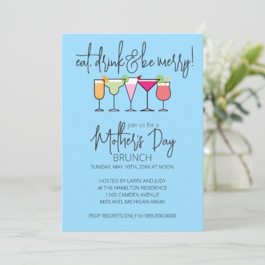 Einladungen zum Muttertag (Stehend Vorderseite)