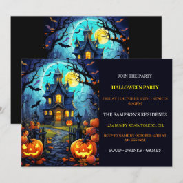 Einladungen zum Old Spuk House Halloween-Party