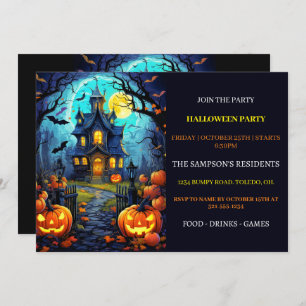 Einladungen zum Old Spuk House Halloween-Party