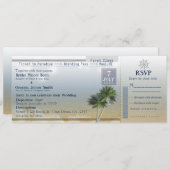 Einladungen zum Paradies für Hochzeiten (Vorne/Hinten)