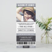 Einladungen zum Party Sportticketgeschlecht (Stehend Vorderseite)