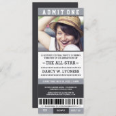 Einladungen zum Party Sportticketgeschlecht (Vorne/Hinten)