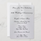 Einladungen zum personalisierten Diamantenjubiläum (Rückseite)