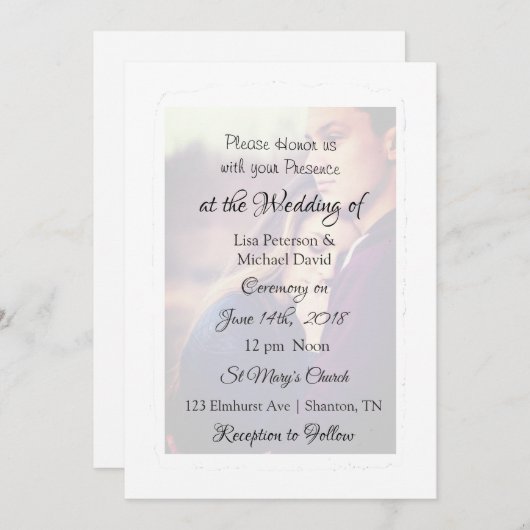 Einladungen zum personalisierten Foto (Vorne/Hinten)