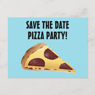 EINLADUNGEN ZUM PIZZA-PARTY - DATUM FESTHALTEN Pos