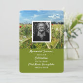 Einladungen zum Poppy Meadow Death Memorial Servic (Stehend Vorderseite)