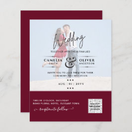 EINLADUNGEN ZUM QR-SCANNING-CODE FÜR FOTO-BREITE