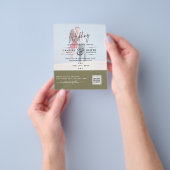 EINLADUNGEN ZUM QR-SCANNING-CODE FÜR FOTO-BREITE FLYER (Gruppe)