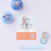 EINLADUNGEN ZUM QR-SCANNING-CODE FÜR FOTO-BREITE FLYER (Einzeln)