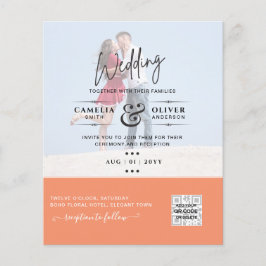 EINLADUNGEN ZUM QR-SCANNING-CODE FÜR FOTO-BREITE FLYER