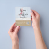 EINLADUNGEN ZUM QR-SCANNING-CODE FÜR FOTO-BREITE FLYER (Gruppe)