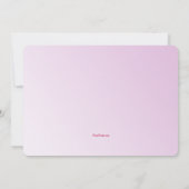 Einladungen zum Ribbon Hearts Bridal Shower (Rückseite)